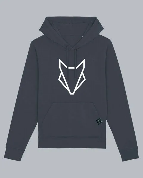 VEROIKON Unisex Fuchs-Hoodie back to Nature VEROIKON, Anthrazit-blau, – Produktbild 1 von 4