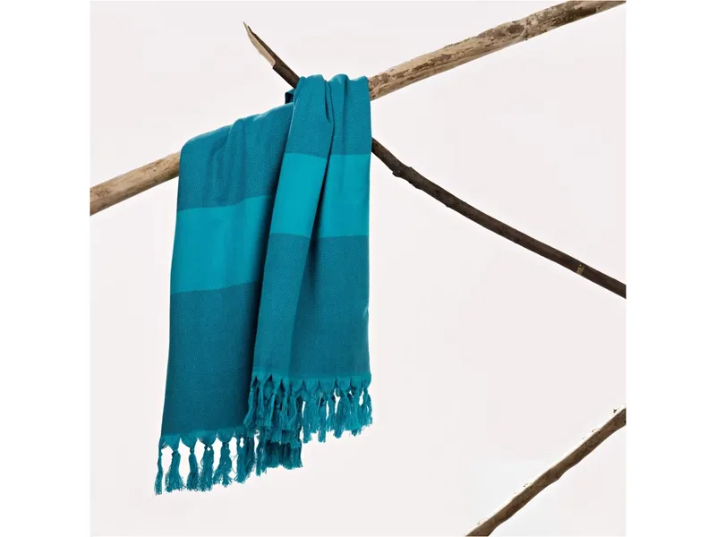 HängemattenGlück HängemattenGlück Hamam Strandtuch Maße 100 x 180 cm, Blau, – Produktbild 2 von 2