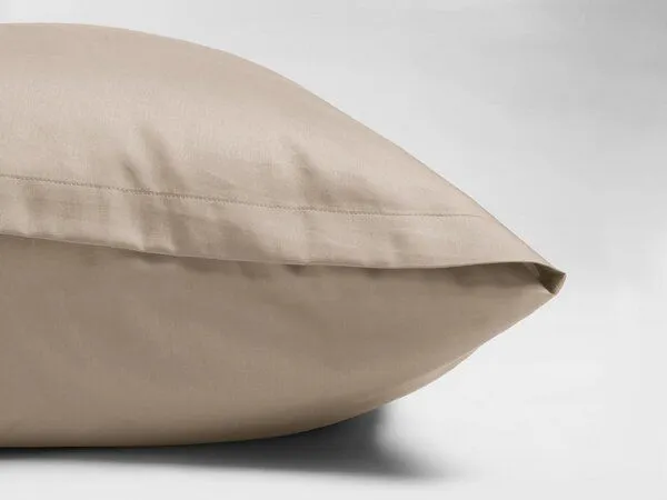 Yumeko Yumeko Kissenbezug aus Baumwollsatin, Warm taupe, – Produktbild 3 von 4