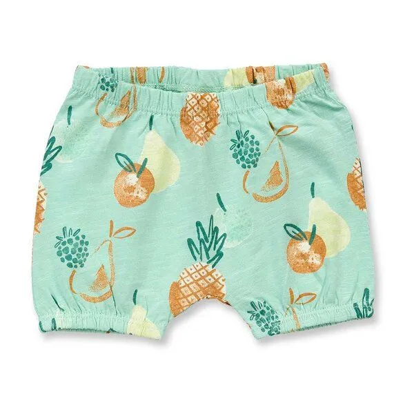 Sense Organics Sense Organics Baby Shorts, Modell MAYA, Früchtedruck auf mintgrün, – Produktbild 1 von 4