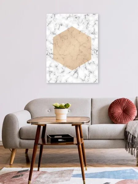Photocircle Photocircle Poster / Leinwandbild - Marble Shape I – Produktbild 2 von 4