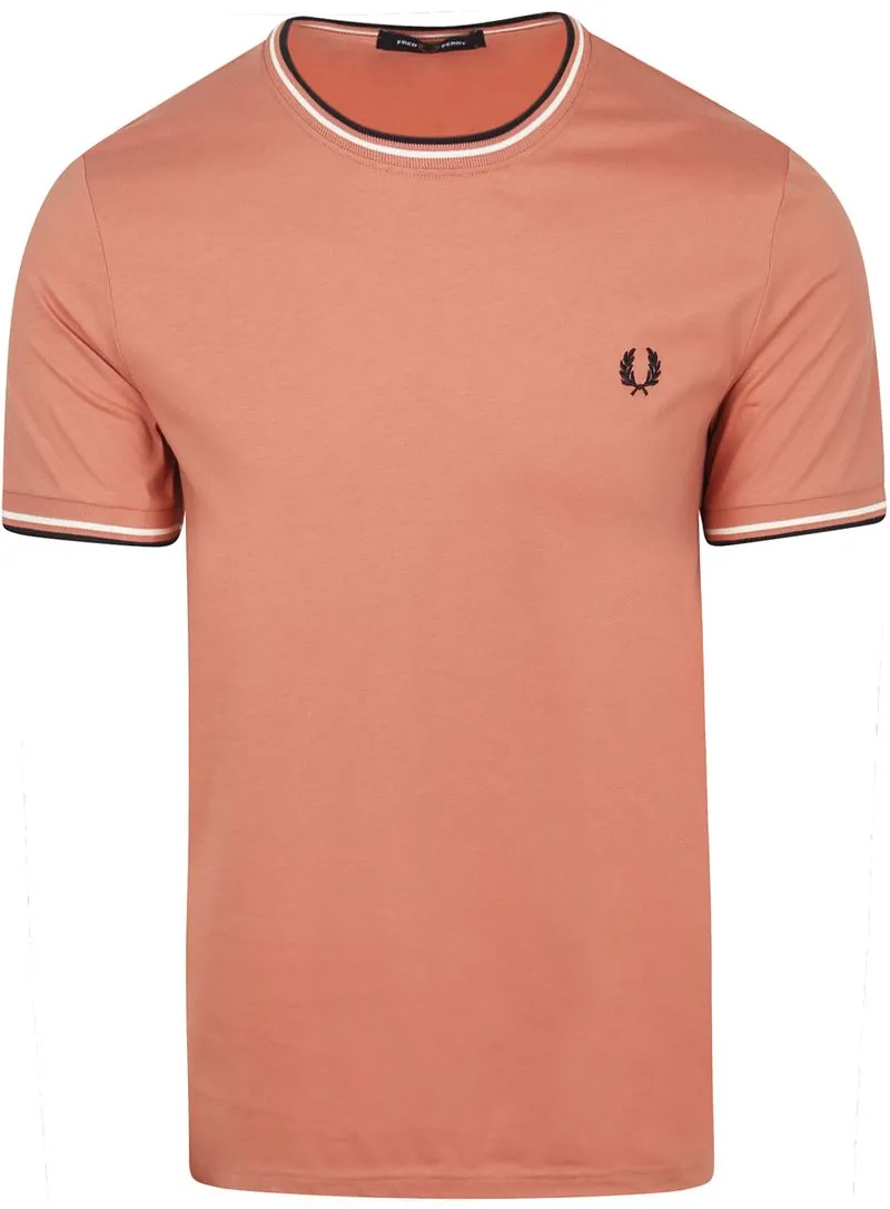 Fred Perry Fred Perry M1588 Twin Tipped T-Shirt Rosa - Größe XXL, Pink, – Produktbild 1 von 5