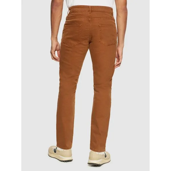 KnowledgeCotton Apparel KnowledgeCotton Apparel Chino Hose CHUCK Garment-Dyed 5-Pocket aus Bio-Baumwolle, Braun (dachshund), – Produktbild 3 von 4
