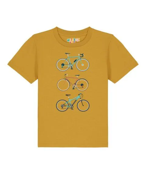 watabout.kids watabout.kids T-Shirt Kinder 3 Fahrräder, Ochre, – Produktbild 1 von 2