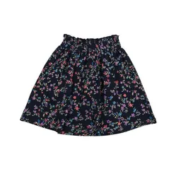 Cotokids Cotokids Kinder Rock – Dunkelblau mit buntem Blumenmuster, elastischer Bund, leicht & bequem, vielseitig kombinierbar | Walkiddy – Produktbild 1 von 1