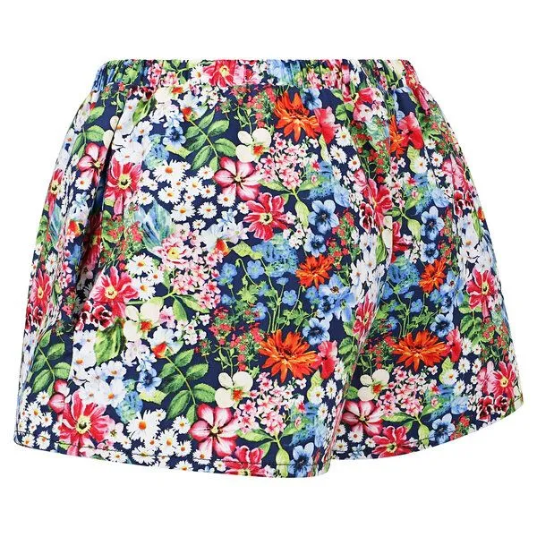 Frija Omina Frija Omina Bio Shorts Smilla, Allover blumen (blau), – Produktbild 1 von 3