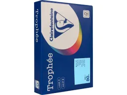 Clairefontaine 500 Blatt Clairfontaine Farbiges Kopierpapier "Trophee" 80 g/m², DIN A4, eisblau – Produktbild 1 von 1