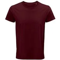 Sol's Sol's Herren T-Shirt Kurzarm Rundhals aus Bio - Baumwolle, Burgundy, – Produktbild 4 von 4