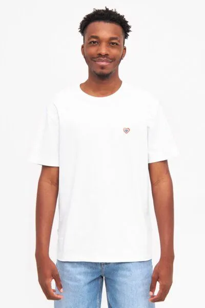 Natural Vibes Natural Vibes T-Shirt Peace and Love Bio GOTS | Bio T-Shirt | Weißes T-Shirt | Herren Damen T-Shirt | – Produktbild 4 von 4