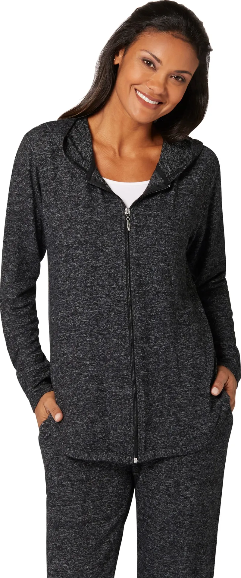feel good Jacke anthrazit-meliert, Anthrazit-meliert, – Produktbild 2 von 2