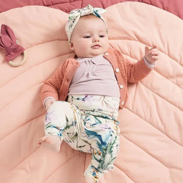 Müsli by Green Cotton Müsli by Green Cotton Baby Strick Cardigan Dot peach GOTS zertifiziert – Produktbild 2 von 2