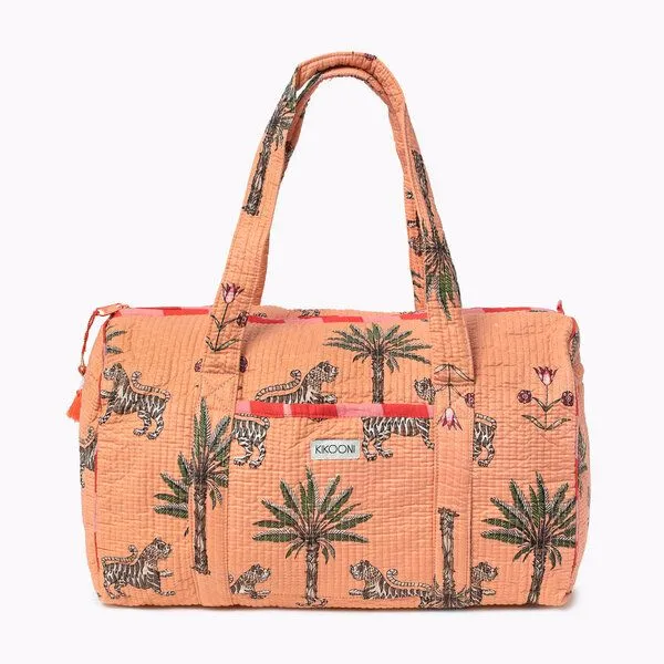 KIKOONI KIKOONI handgefertigte große Baumwolltasche "K. Shopper", Savanna stories sunset, – Produktbild 1 von 4