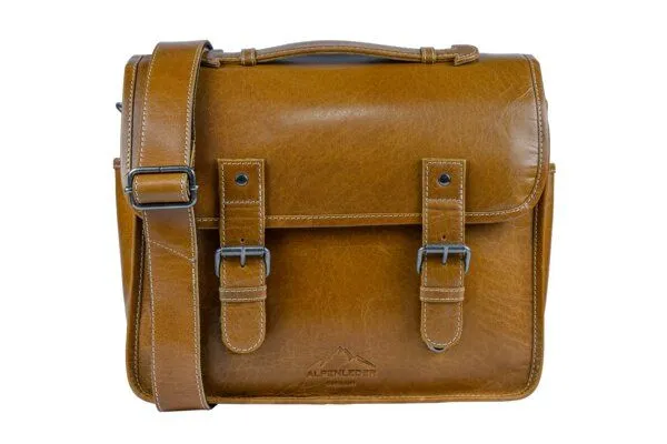 Alpenleder Alpenleder Kameratasche REPORTER, Cognac, – Produktbild 2 von 4