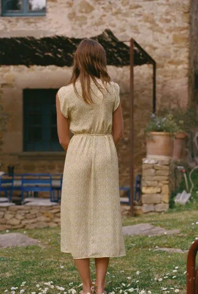 Nénés Nénés Kleid Inès, Gelbe blumen, – Produktbild 2 von 4