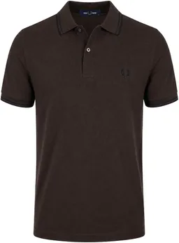 Fred Perry Fred Perry Poloshirt Tipped M3600 Braun 86C - Größe S – Produktbild 1 von 1