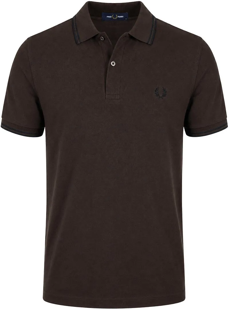Fred Perry Fred Perry Poloshirt Tipped M3600 Braun 86C - Größe XXL, Braun, – Produktbild 1 von 5