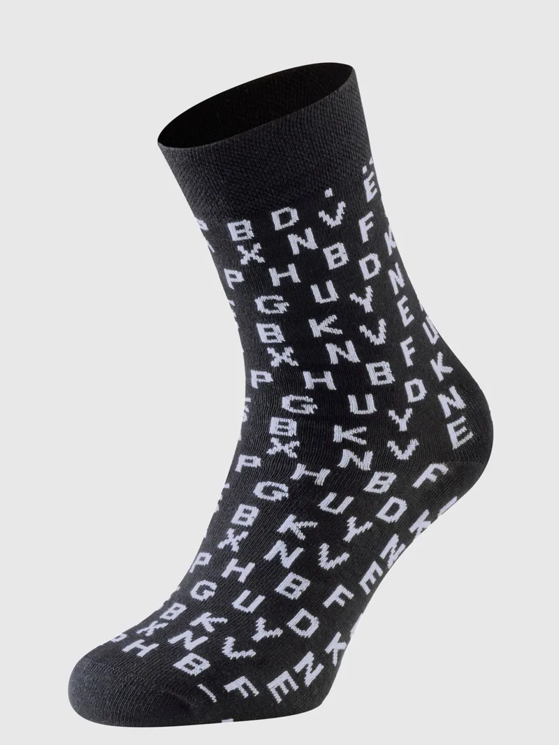 wäschepur Socken schwarz-weiß, Schwarz-weiß, – Produktbild 1 von 3