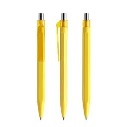 prodir prodir QS50 PMT Push Kugelschreiber, Lemon-Silver chrome finish – Produktbild 1 von 1