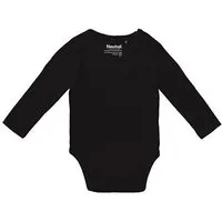 Neutral Neutral® Baby Wickelbody Strampler Langarm, Schwarz, – Produktbild 1 von 1