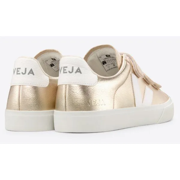 Veja Veja Klett- Sneaker Damen - Recife Logo Chromefree, Rose (platine white), – Produktbild 3 von 4