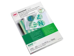 GBC 100 Folientaschen A3 75µ klar – Produktbild 1 von 1