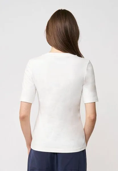 LANA Organic LANA Organic Basic Shirt aus Bio Baumwolle für Damen, Modell Vinnie, Ecru, – Produktbild 2 von 4