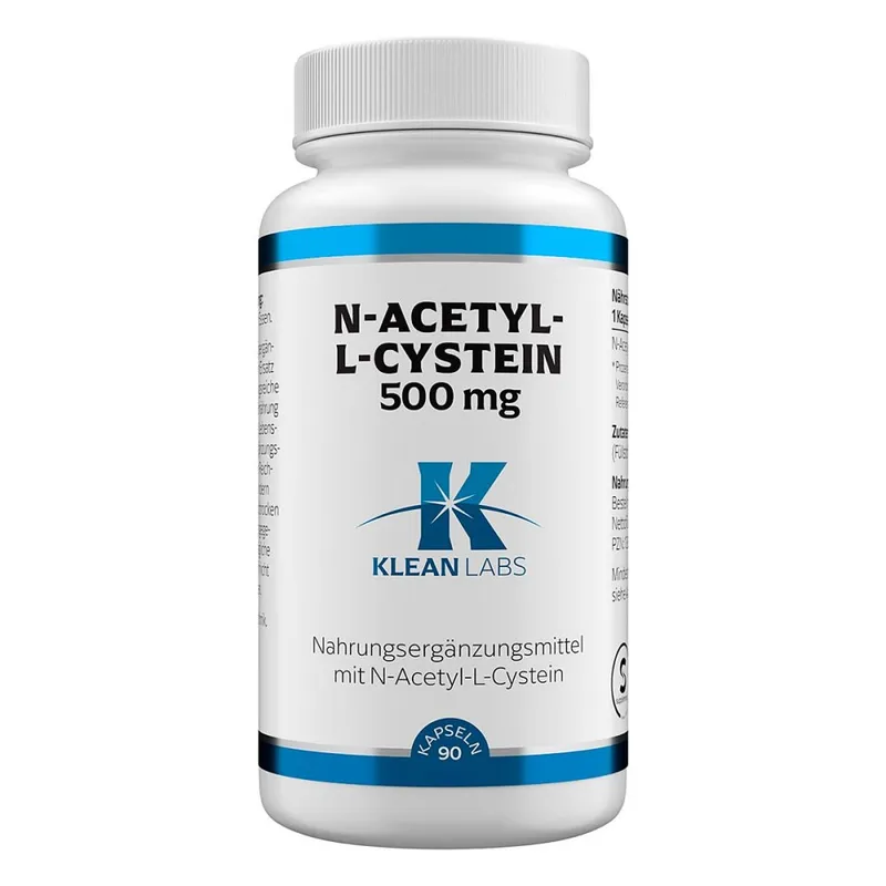 KLEAN LABS KLEAN LABS N-Acetyl-L-Cystein 500 mg Kapseln – Produktbild 1 von 1