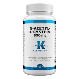 KLEAN LABS KLEAN LABS N-Acetyl-L-Cystein 500 mg Kapseln – Produktbild 1 von 1