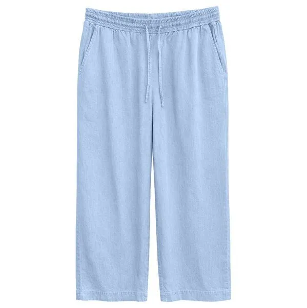 Mazine Mazine Hose Wide Leg Elastic, Light blue wash, – Produktbild 1 von 4