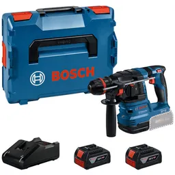 Bosch Professional Bosch Professional Bosch Akku-Bohrhammer mit ONECHUCK GBH 18V-22 X, incl. 2x Akku GBA 4 Ah, Schnellladegerät, Zubehör, L-BOXX – Produktbild 1 von 1