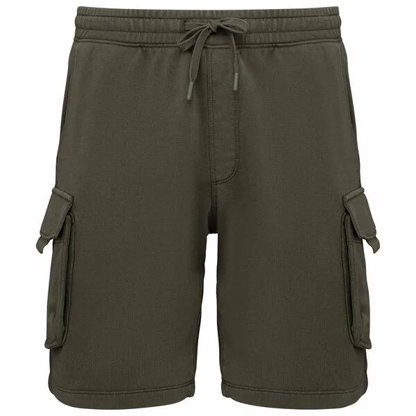 YTWOO YTWOO Herren Cargo-Shorts im Utility-Look | Nachhaltiger Streetstyle, Organic khaki, – Produktbild 2 von 4