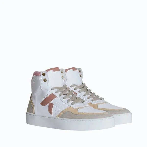 Ashoka Paris Ashoka Paris Mateo High-Top Sneaker Rosa Trio, Biobasiert & Recycelt – Produktbild 2 von 4