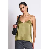 JAN N JUNE JAN 'N JUNE Damen vegan Slip Top Maud Woody Olive – Produktbild 1 von 1