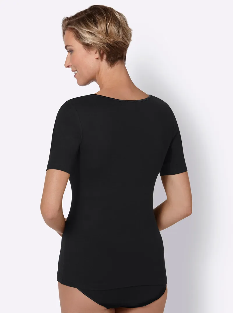 wäschepur Blazershirt schwarz, Schwarz, – Produktbild 1 von 2