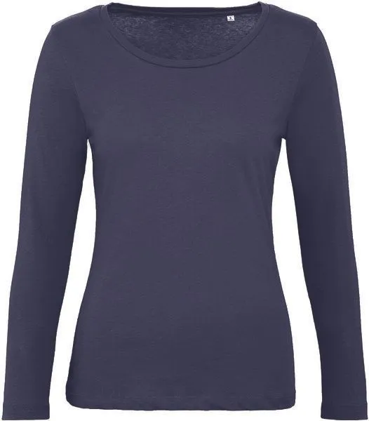 Greenspired Greenspired Damen Basic Bio Longsleeve Shirt 145 g/m² XS-XXL, Navy, – Produktbild 1 von 1