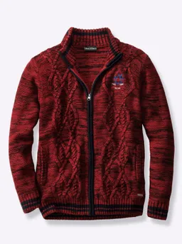 marco donati Strickjacke kirsche-schwarz-meliert – Produktbild 1 von 1