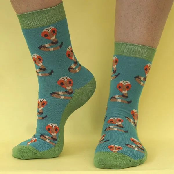 Fräulein Prusselise Fräulein Prusselise Kobra türkies, grün, orange, bunt Schlange – Produktbild 1 von 2