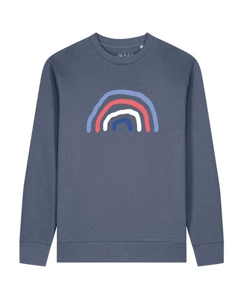 watapparel watapparel Sweatshirt Unisex Regenbogen, Blue grey, – Produktbild 1 von 2