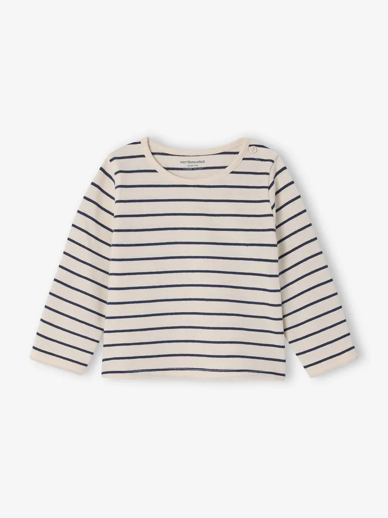 Vertbaudet 3er-Pack Baby Langarmshirts BASIC, Altrosa, – Produktbild 4 von 4