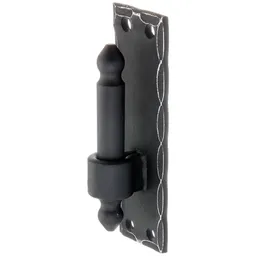 Alberts ALBERTS Kloben auf Platte, randgehämmert, schwarz, DornØ16mm, Abstand10mm, Platte HxB150x45mm – Produktbild 1 von 1