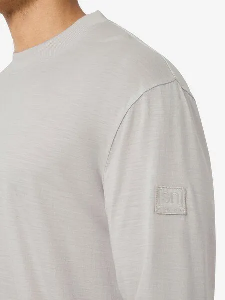 Super.Natural Super.Natural M Casual Rib Bio J LS für Herren, White stone melange, – Produktbild 2 von 4