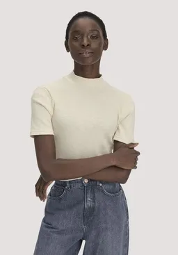 hessnatur hessnatur Mock-Neck Shirt Slim aus Bio-Baumwolle – Produktbild 1 von 1