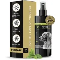 Peticare Peticare Anti-Insekten Spray für Hunde gegen Stechmücken Bremsen Mücken Moskito 250 ml – Produktbild 1 von 1