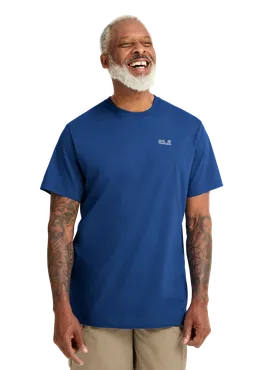 Jack Wolfskin Jack Wolfskin Essential T-shirt Men T-Shirt aus Bio-Baumwolle Herren XL blue – Produktbild 1 von 1
