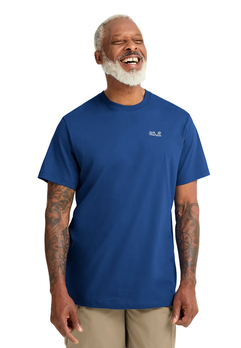 Jack Wolfskin Jack Wolfskin Essential T-shirt Men T-Shirt aus Bio-Baumwolle Herren XL blue, Blue orchid, – Produktbild 1 von 2