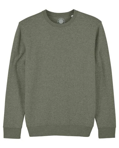 University of Soul University of Soul Unisex Sweatshirt aus Bio-Baumwolle "Rodriguez", Mittelkhaki meliert, – Produktbild 1 von 2
