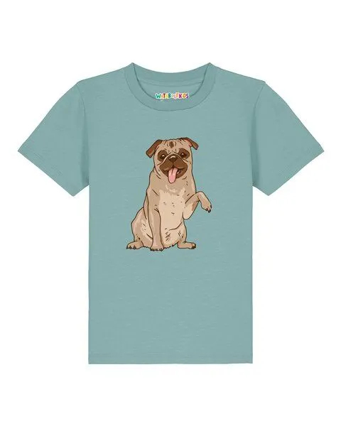 watabout.kids watabout.kids T-Shirt Kinder Mops, Teal monstera, – Produktbild 1 von 2