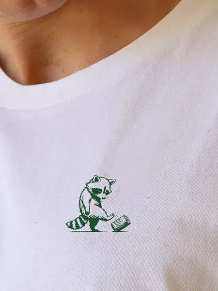 Kultgut Kultgut Artdesign - Shirt aus recycelter Biobaumwolle naturbelassen/ Not Now, Natur, – Produktbild 1 von 4