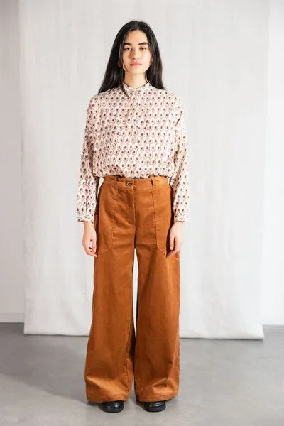 Jyoti - Fair Works Jyoti - Fair Works Bio-Baumwollcord Hose Santosh, Zimt, – Produktbild 2 von 3