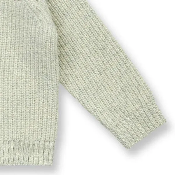 Sense Organics Sense Organics Baby Wollpullover, Modell DIBOO, Lindgrün melange, – Produktbild 3 von 3